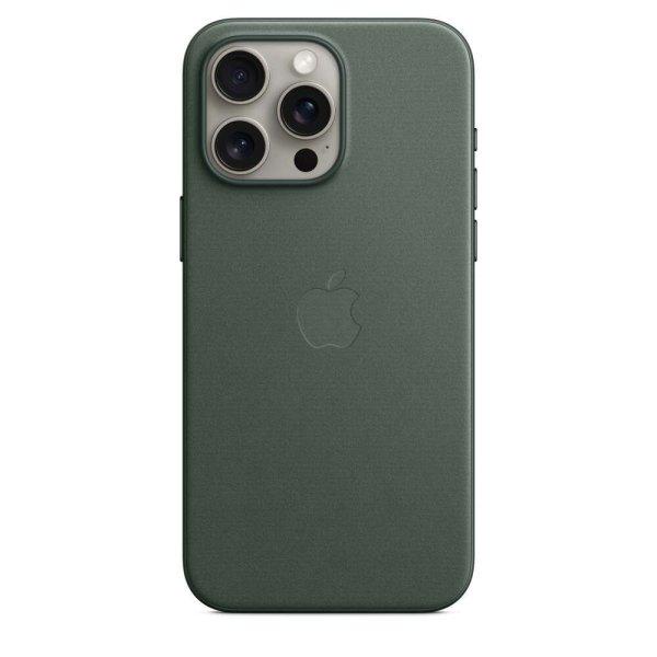 Apple iPhone 15 Pro Max MagSafe Gyári FineWoven-szövettok - Örökzöld
(MT503ZM/A)