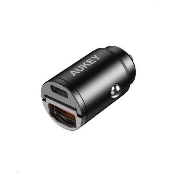 Aukey CC-A3 Autós USB-A + USB-C töltő (30W) (CC-A3)
