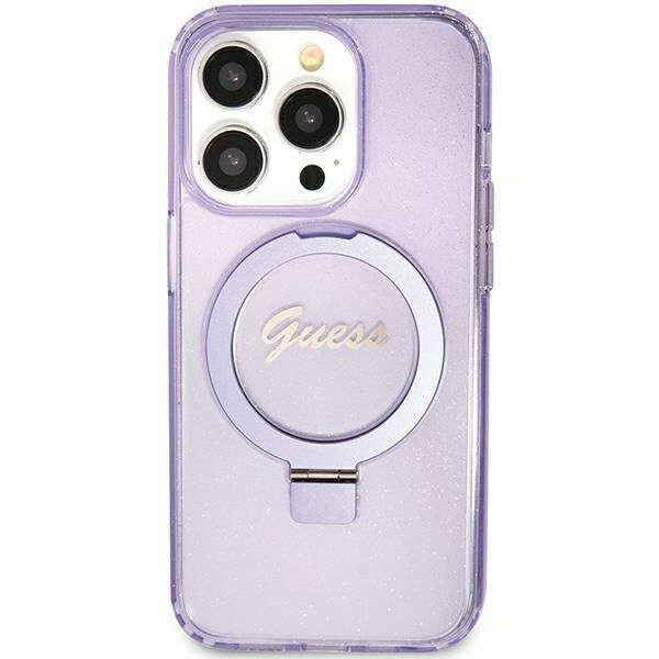 Guess GUHMN61HRSGSU Apple iPhone XR / 11 hardcase Ring Stand Script Glitter
MagSafe purple