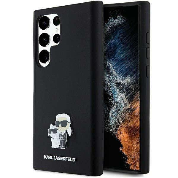 Karl Lagerfeld KLHCS23LSMHKCNPK Samsung Galaxy S23 Ultra czarny/black Silicone
Karl&Choupette Metal Pin hardcase