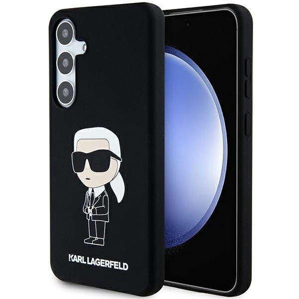 Karl Lagerfeld KLHCS24MSNIKBCK Samsung Galaxy S24+ Plus hardcase Silicone Ikonik
black