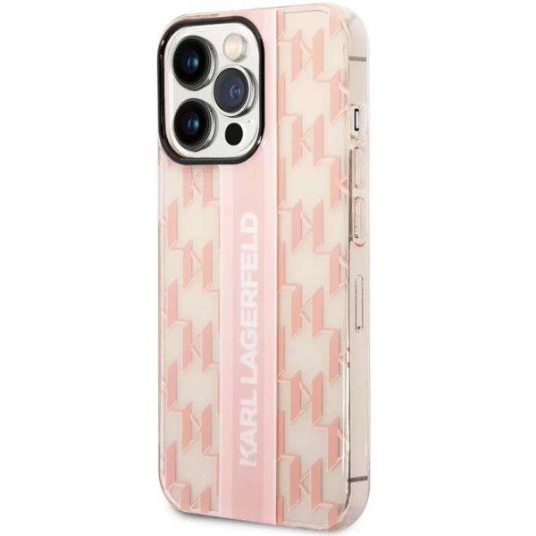 Apple iPhone 14 Pro Max, Műanyag hátlap védőtok, Monogram minta, Karl
Lagerfeld Mono Vertical Stripe, rózsaszín (1271740000004)