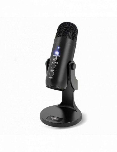 Spirit of Gamer Mikrofon - EKO 700 (USB, Cardioid, Beépített Jack csatlakozó,
zajszűrés, fekete)