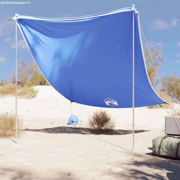 vidaXL kék strandnapernyő homokrögzítőkkel 214 x 236 cm