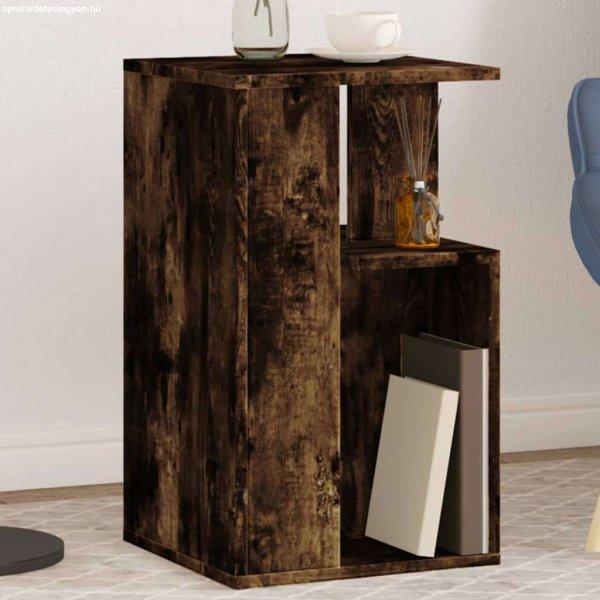 vidaXL füstös tölgyszínű szerelt fa kisasztal 35 x 35 x 60 cm