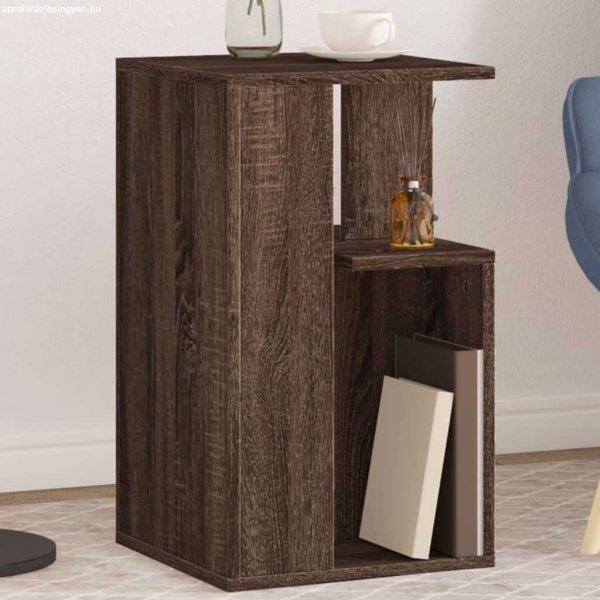 vidaXL barna tölgyszínű szerelt fa kisasztal 35 x 35 x 60 cm