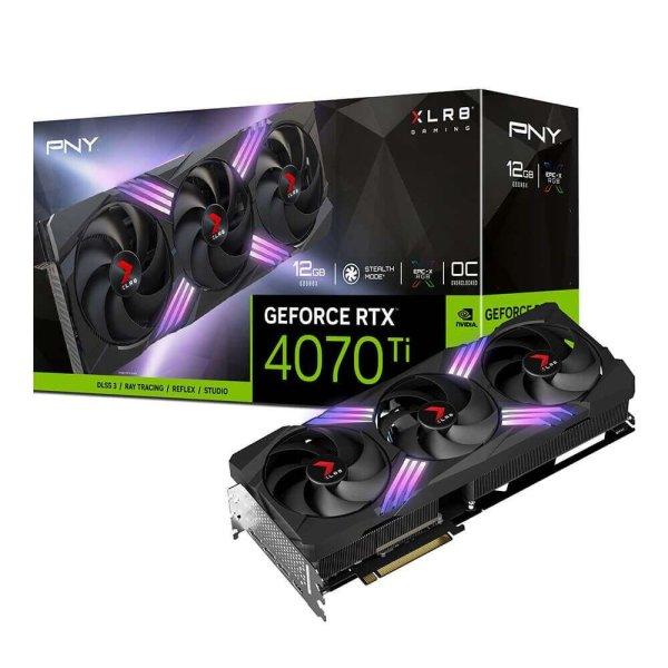 PNY GeForce RTX 4070 Ti 12GB OC XLR8 Gaming Verto TF videokártya
(VCG4070T12TFXXPB1-O) (VCG4070T12TFXXPB1-O)