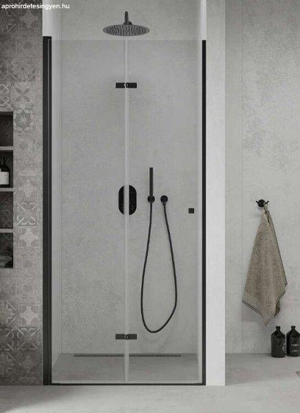 Mexen Lima kétszárnyú zuhanyajtó (befelé nyíló) - fekete profil - 90 x
190 cm (856-090-000-70-00)