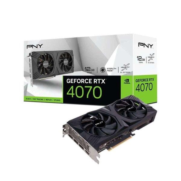 PNY GeForce RTX 4070 12GB Verto Dual Fan videokártya (VCG407012DFXPB1)
(VCG407012DFXPB1)