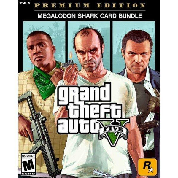 Grand Theft Auto V: Premium Online Edition & Megalodon Shark Card Bundle (PC -
Rockstar Games Launcher elektronikus játék licensz)