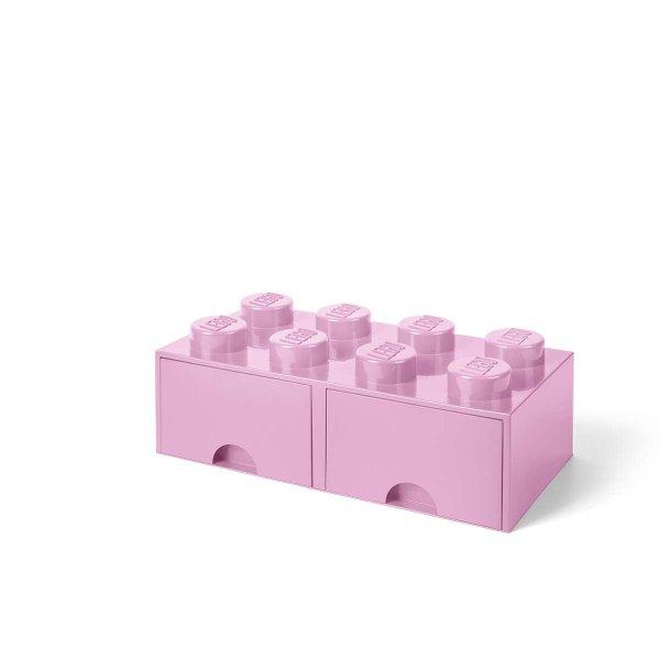 LEGO 40061738 Fiókos tárolódoboz (4x2) - Rózsaszín
