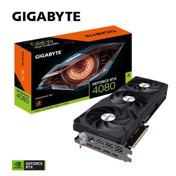 Gigabyte GeForce RTX 4080 16GB WINDFORCE videokártya (GV-N4080WF3-16GD)
(GV-N4080WF3-16GD)