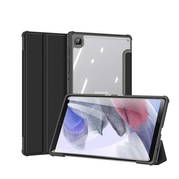Samsung Galaxy Tab A7 Lite 8.7 SM-T220 / T225, mappa tok, Trifold, légpárnás
sarok, közepesen ütésálló, átlátszó hátlap, Dux Ducis Toby, fekete
(104589)