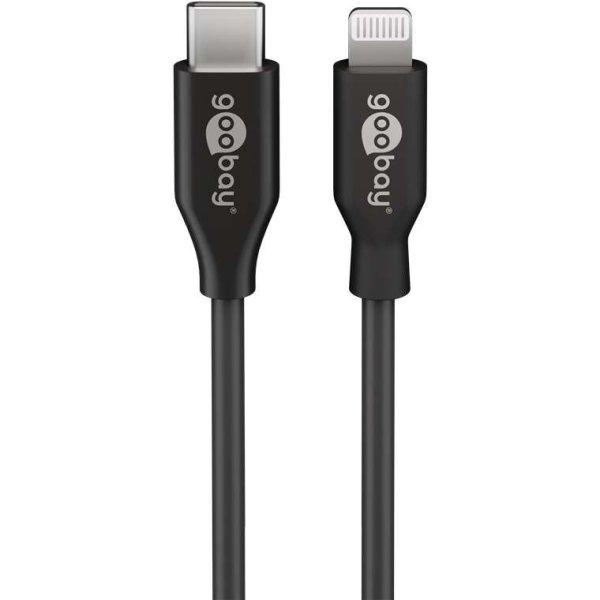 Goobay 39447 USB-C apa - Lightning apa 2.0 Adat és töltőkábel - Fekete (2m)
(39447)