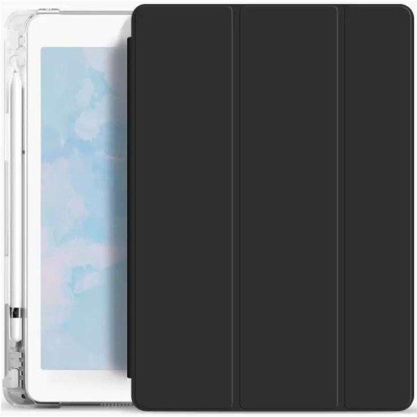 Apple iPad 10.2 (2019 / 2020 / 2021), mappa tok, Apple Pencil tartóval,
átlátszó szilikon hátlap, Smart Case, Xprotector Smart Book Flip, fekete
(1211530000005)