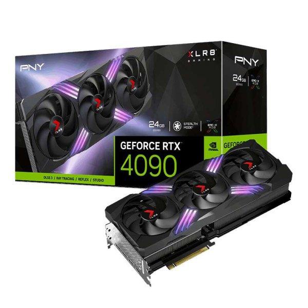 PNY GeForce RTX 4090 24GB GDDR6X XLR8 Gaming VERTO EPIC-X RGB Videókártya
(VCG409024TFXXPB1)