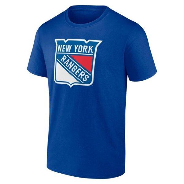 Fanatics Men's Value Essentials Tee New York Rangers blue chip