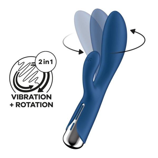 Satisfyer Spinning Rabbit 1 - forgó csiklókaros vibrátor 