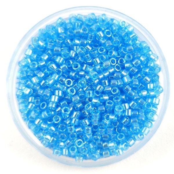 Miyuki delica gyöngy - 1229 - Transparent Ocean Blue Luster - 11/0