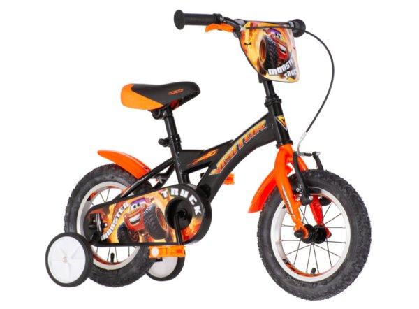 Visitor Monster Truck 12 gyerek kerékpár fekete-narancs
