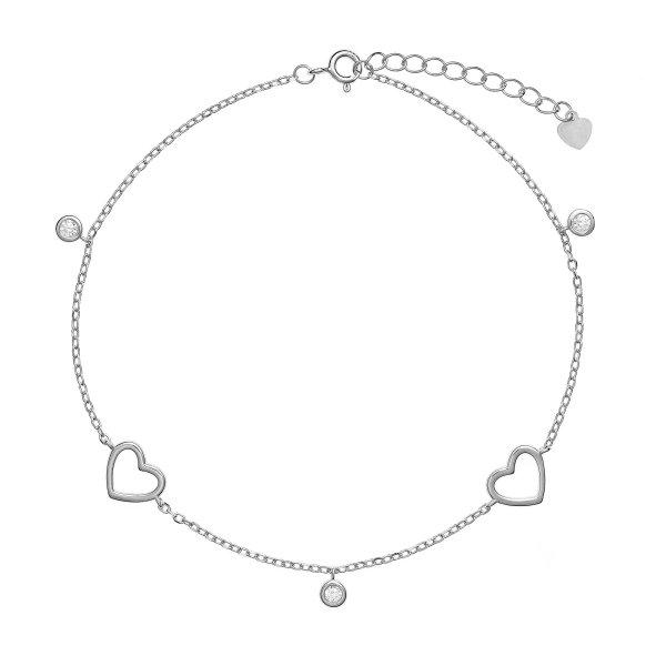 AGAIN Jewelry Bájos ezüst bokalánc szívecskékkel
AJNH0004
