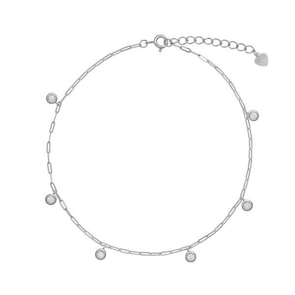 AGAIN Jewelry Ezüst bokalánc cirkónium kövekkel AJNH0008