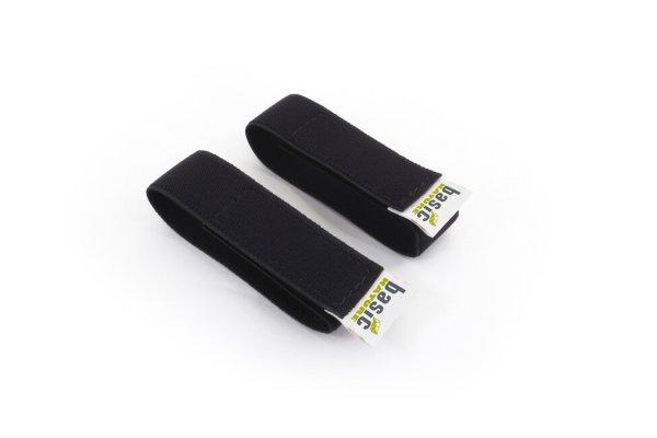BasicNature STRAPits Rugalmas pántok a mindennapi megoldásokhoz fekete 40 cm 2
db