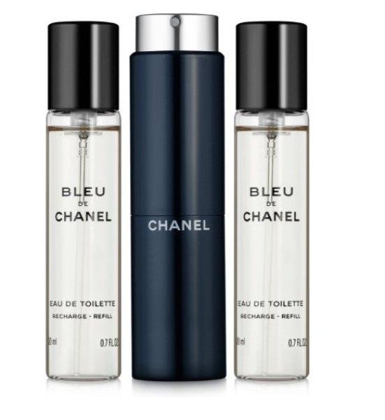Chanel Bleu De Chanel - EDT (3 x 20 ml) + újratölthető flakon 60
ml