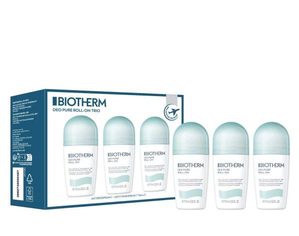 Biotherm Golyós dezodor készlet Deo Pure Trio Woman 3 x 75 ml