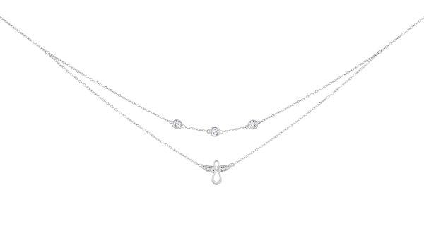 Preciosa Dupla ezüst nyaklánc cirkónium kövekkel Guardian
Angel 5365 00
