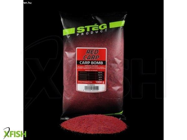 Steg Product Carp Bomb Pontgyozó Etetőanyag - Piros Ponty Eper 1Kg