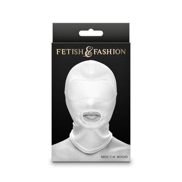  Fetish & Fashion - Mouth Hood - White - Alternate Package 