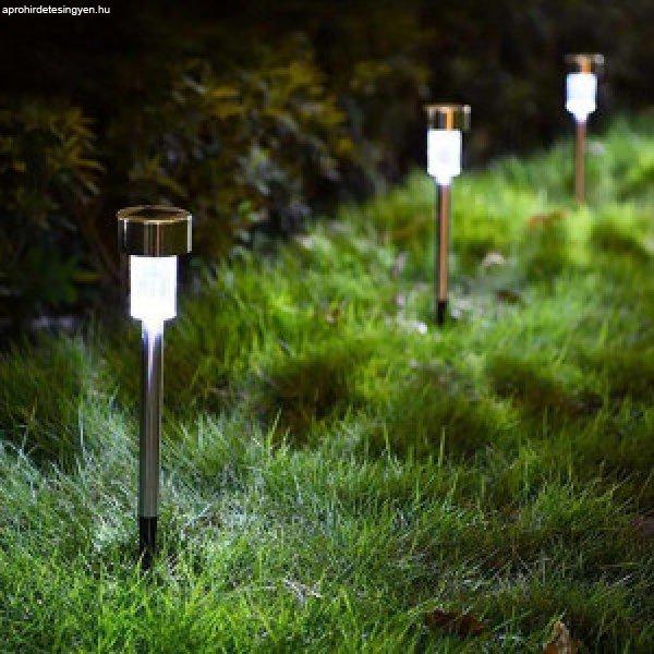 10 db Napelemes leszúrható kerti lámpa