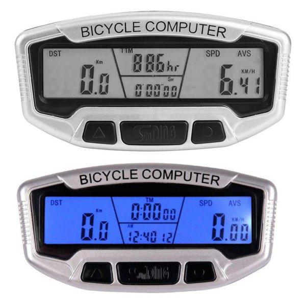 Vízálló LCD kerékpáros komputer