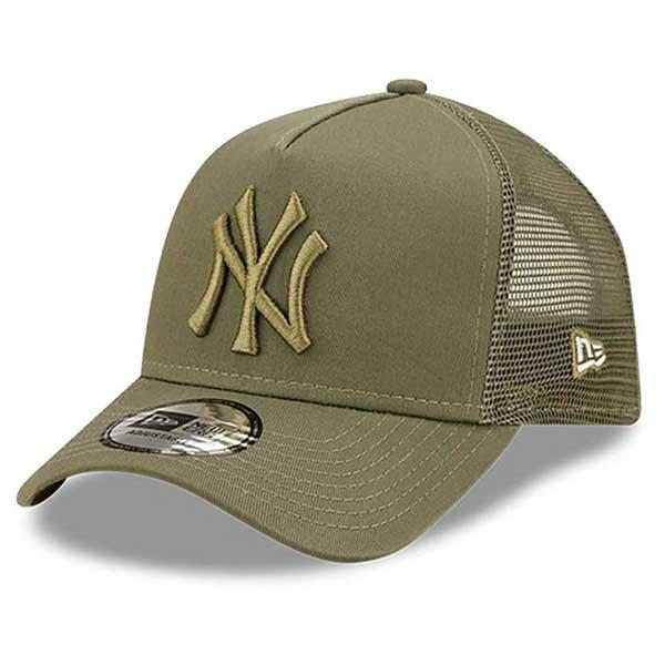GYEREK SAPKA NEW ERA A-Frame Tonal Mesh NY Yankees Trucker cap Green Khaki