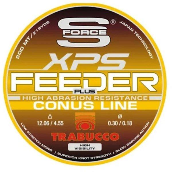 Trabucco S-Force Feeder Plus Conus 200m 0,35-0,25mm vékonyodó távdobó
főzsinór (053-74-250)