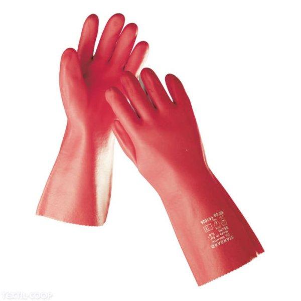 Standard Kesztyű PVC 35 cm Piros 9,5