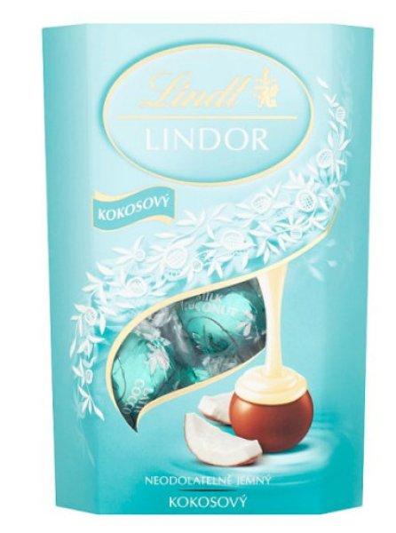 Lindt Lindor Kókusz fehércsoki golyók díszdob.200g/8/