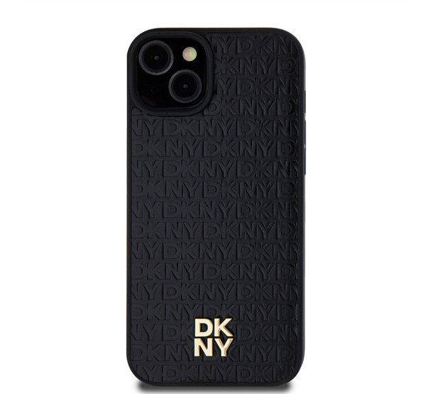 DKNY PU Leather Repeat Pattern Stack Logo Apple iPhone 13 Magsafe kompatibilis
hátlap tok, fekete