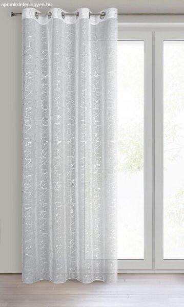 Reva etamin függöny márvány mintával Fehér 140x250 cm