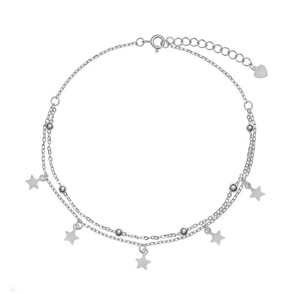AGAIN Jewelry Ezüst bokalánc csillagokkal AJNH0006