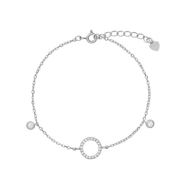 AGAIN Jewelry Bájos ezüst karkötő cirkónium
kövekkel AJNR0015