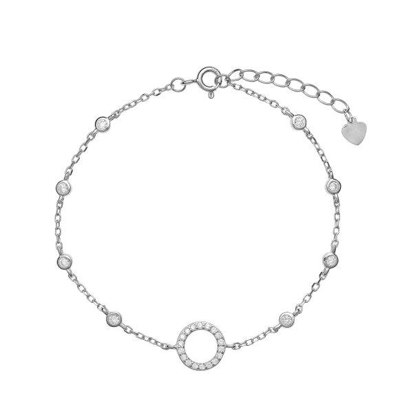 AGAIN Jewelry Bájos ezüst karkötő cirkónium
kövekkel AJNR0010