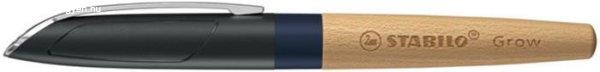 Töltőtoll, bükkfa tolltest, kék kiegészítővel, STABILO "Grow"
