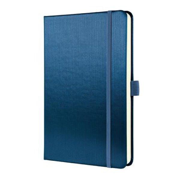 Jegyzetfüzet, exkluzív, A5, vonalas, 97 lap, keményfedeles, SIGEL
"Conceptum", kék metál