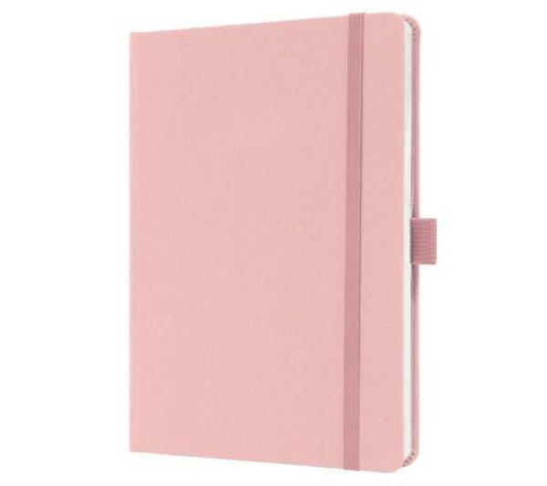 Jegyzetfüzet, exkluzív, A5, vonalas, 96 lap, keményfedeles, SIGEL
"Jolie", világos rózsaszín