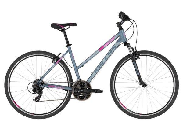 Kellys Clea 10 grey-pink női Cross kerékpár S