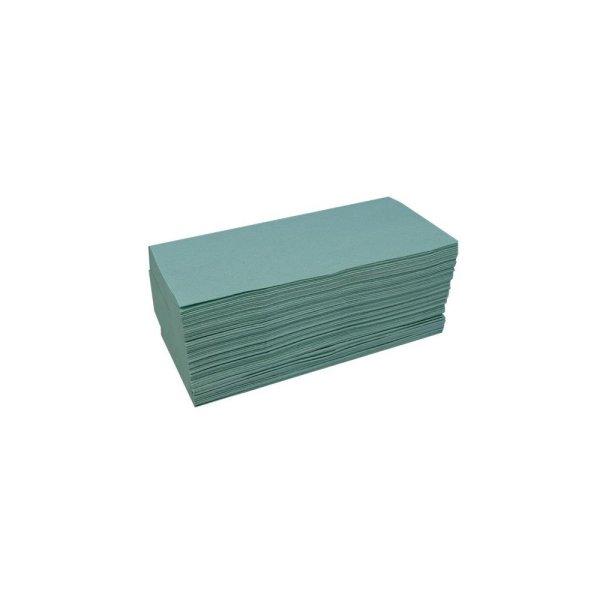Kéztörlő 1 rétegű, V hajtogatású 250 lap/csomag lapméret: 23x25cm 100%
újrahasznosított Bluering® zöld