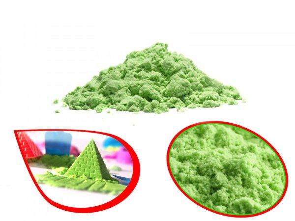 Kinetikus homok zöld színben - 1 kg