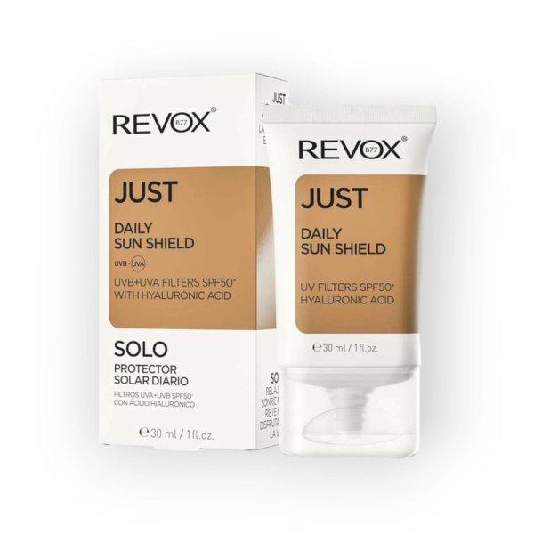 Revox Just Daily Sun Shield UVA + UVB Filters SPF50+ napvédő krém